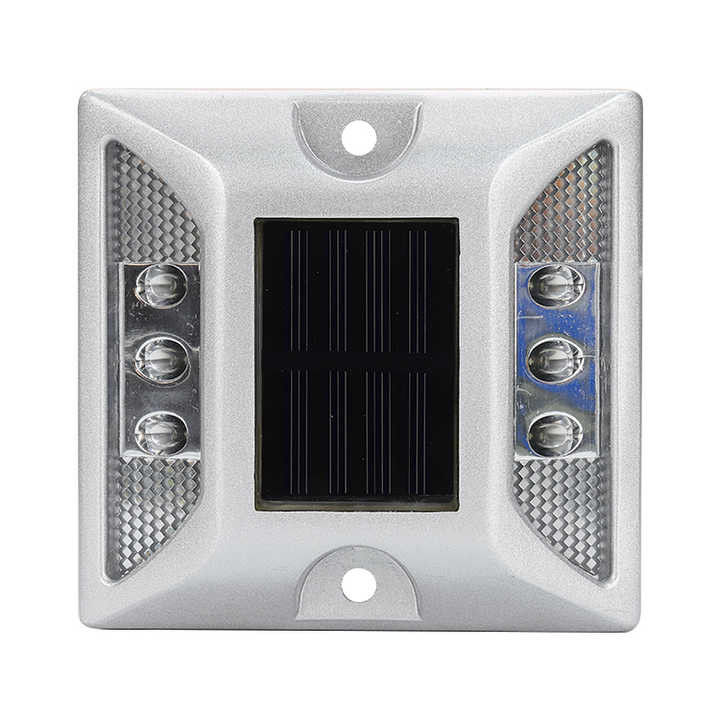 350g IP68 Rodillos de carretera de metal solar de color LED blanco para la construcción de carreteras