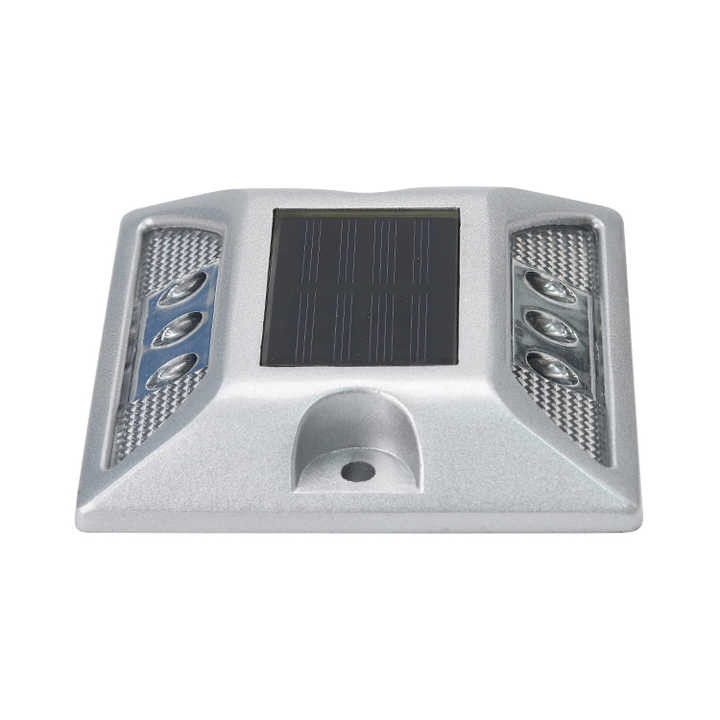 350g IP68 Rodillos de carretera de metal solar de color LED blanco para la construcción de carreteras