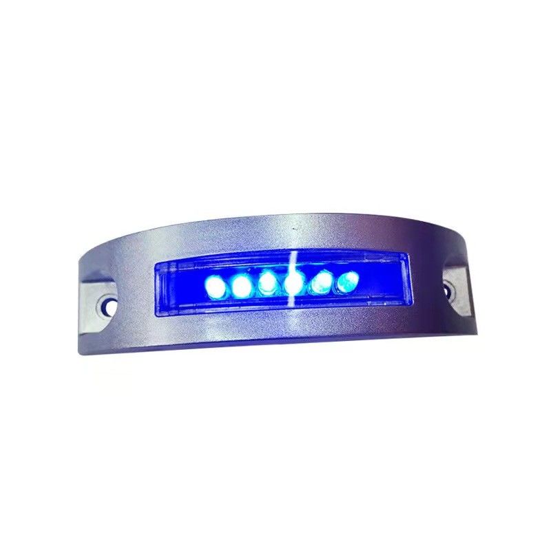 Media Luna Azul Color LED Solar Ojos de Gato Estrada para mejorar la seguridad vial