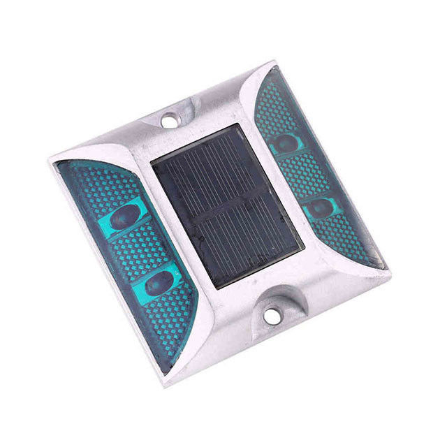 Flashing Road Stud luz solar color verde personalizado para la carretera oscura