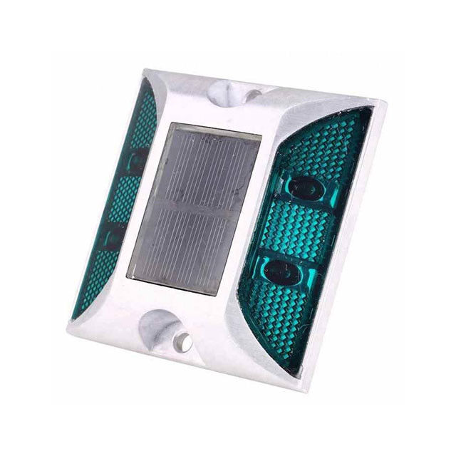 Flashing Road Stud luz solar color verde personalizado para la carretera oscura