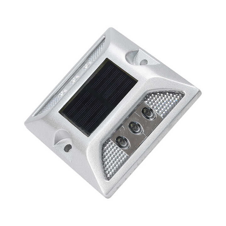 Anti-UV PC LED solar Marcadores de carretera de aluminio de fundición de la carretera de luz