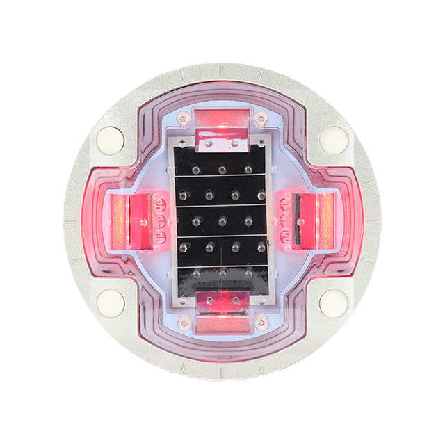 4 tornillos incrustados en el pavimento de la carretera, luces de marcado del pavimento, panel solar 2.5V 250MA