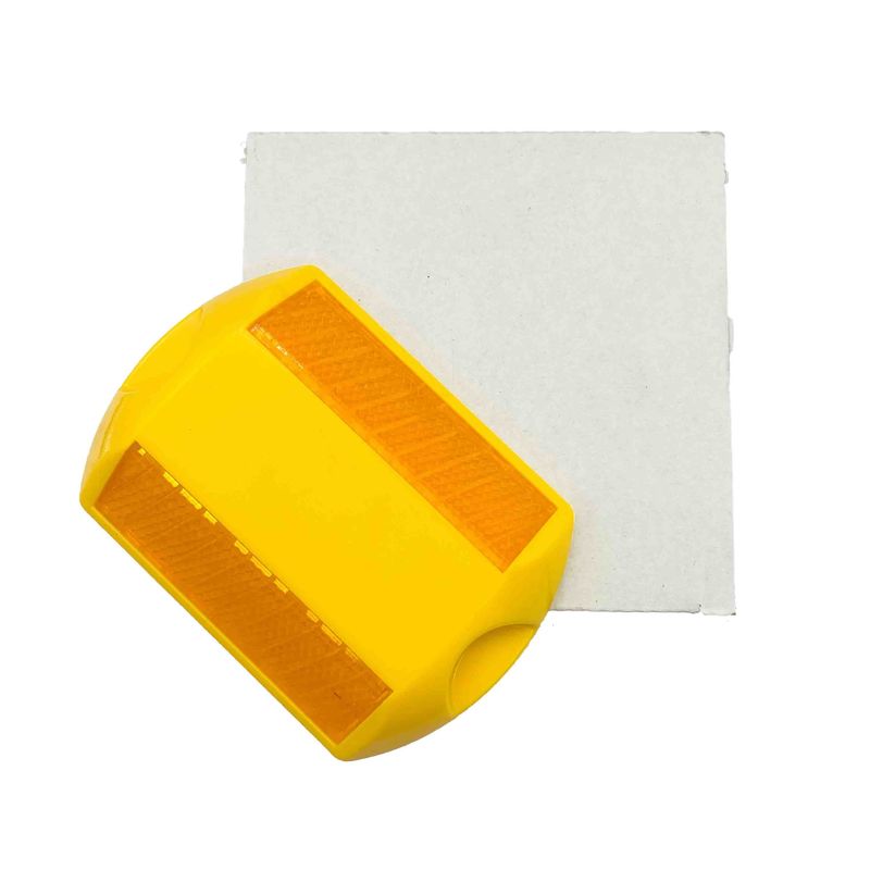 Reflectores de señales de tráfico de ojo de gato amarillo Reflector de ojo de gato amarillo para autopista
