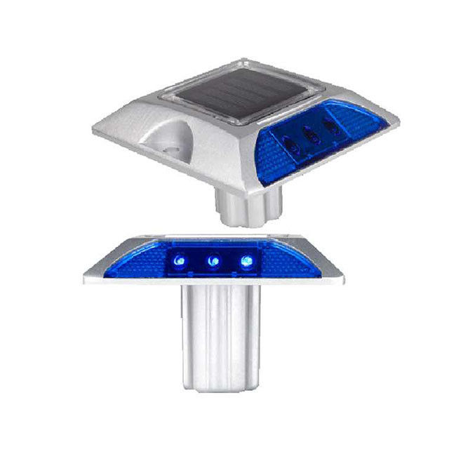 Perlas de aluminio solar LED reflectores de rodadura de la carretera modo intermitente para el camino de tráfico