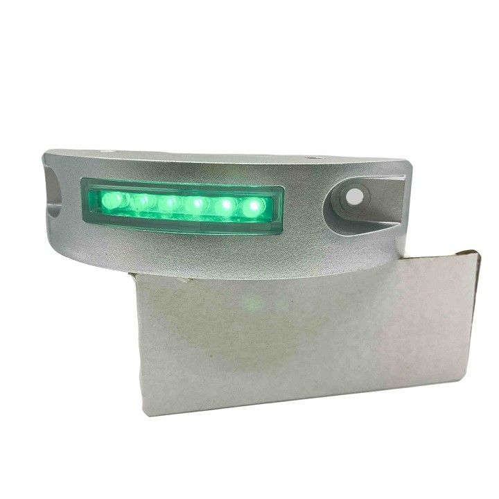 LED amarillo Aluminio Estrada solar con forma de media luna luces intermitentes de marcadores LED