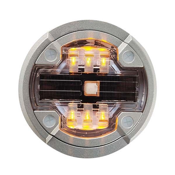 Color rojo Rodillos de LED solares de alta luminosidad Rodillos de ojos de gato con energía solar