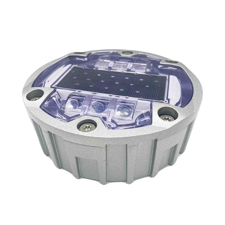 Alta luminosidad LED rodillos solares 6 tornillos tierra solar LED incrustada ojo de gato