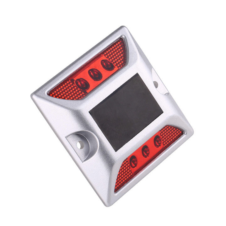 Puertas de luz de la autopista 6pcs Alto brillo LED solar Puertas de luz de la carretera Marcadores de la carretera