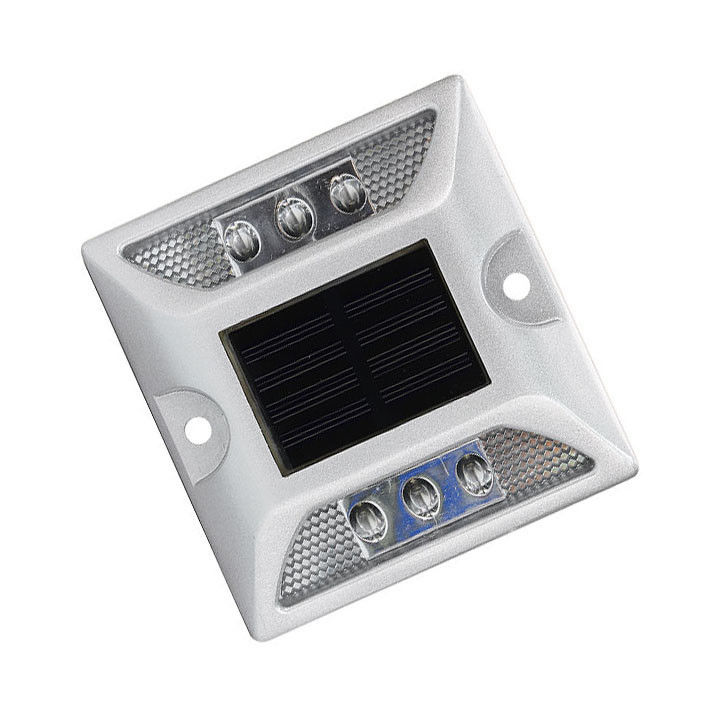 Puertas de luz de la autopista 6pcs Alto brillo LED solar Puertas de luz de la carretera Marcadores de la carretera