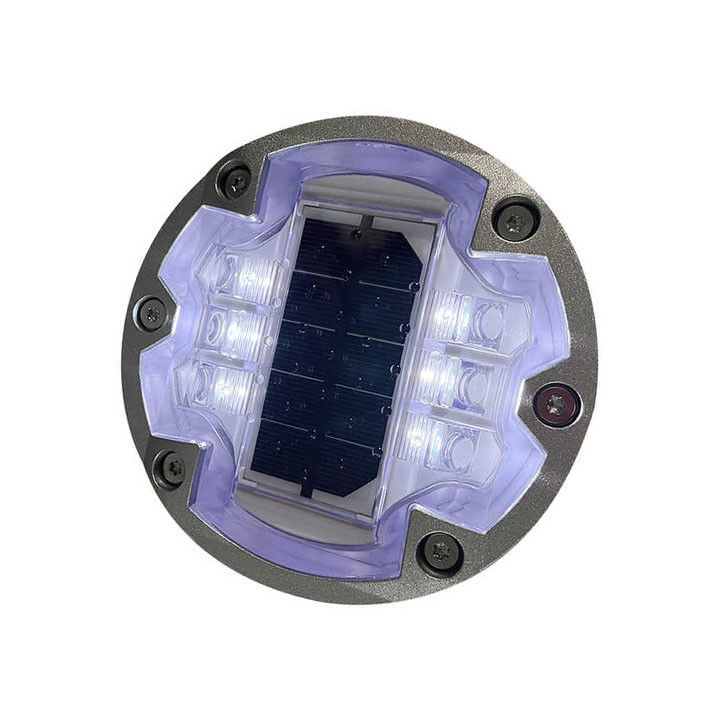 IL300 de trabajo pesado LED solar rodillos de luz incrustado redondo marcadores de carretera intermitentes
